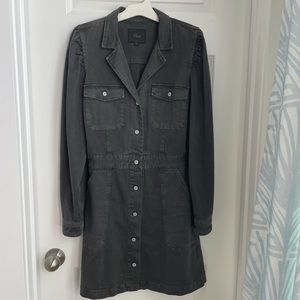Rails black denim dress